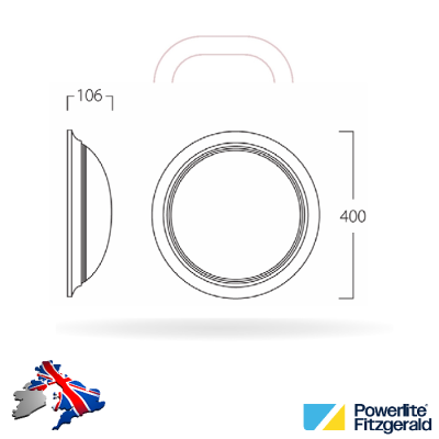 Corona 5 Led Bulkhead Fitzgerald 21w IP54 Microwave Emergency