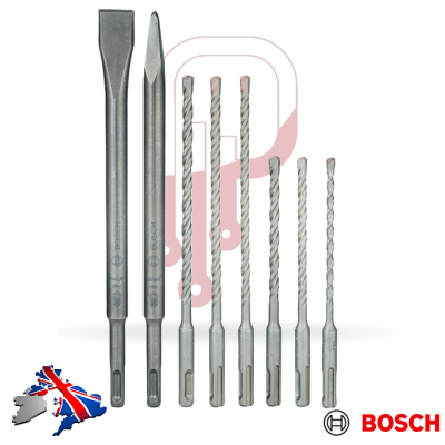 Bosch 8 Piece SDS Plus Hammer Drill Bit and Chisel Set