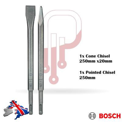 Bosch 8 Piece SDS Plus Hammer Drill Bit and Chisel Set