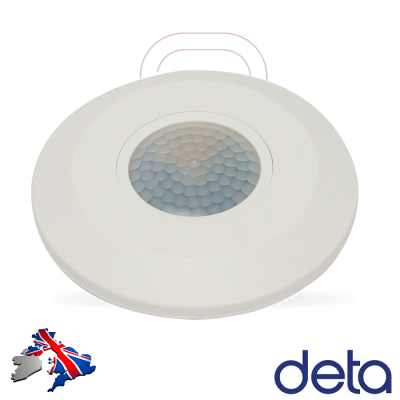 Deta L2355 Slimline Indoor Surface Mounted PIR Detector White