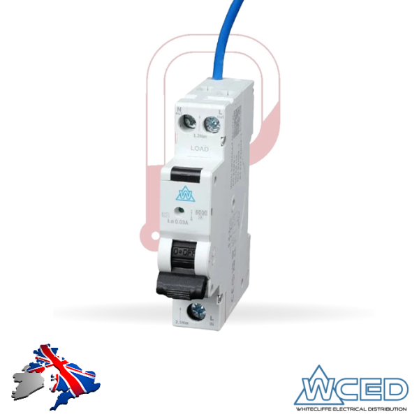 Whitecliffe Bi-Directional Miniature Double Pole RCBO Type A