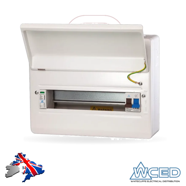 Whitecliffe 11way (14module) Main Switch Fuseboard c/w SPD