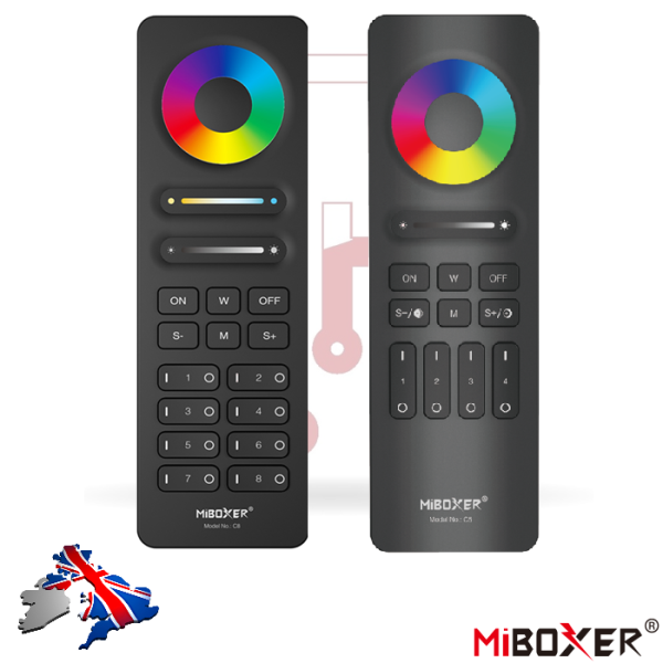 Miboxer 4zone 8zone RGB RGBW CCT Remote Control C5 C8