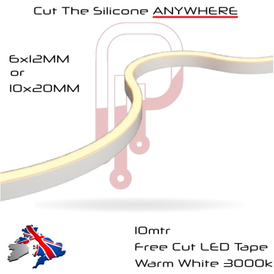 Silicone LED Light Tubes 6x12 & 10x20