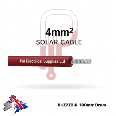 copy of Solar DC PV Cable 4mm Single Core Black on DRUM