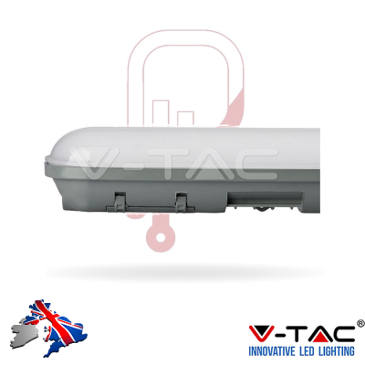 Non Corrosive 2ft Light Fitting 4000k Cool White