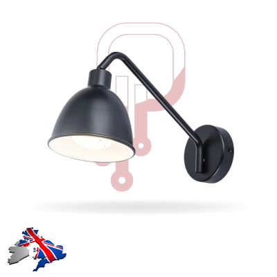 Black Adjustable Wall Light Outdoors IP44